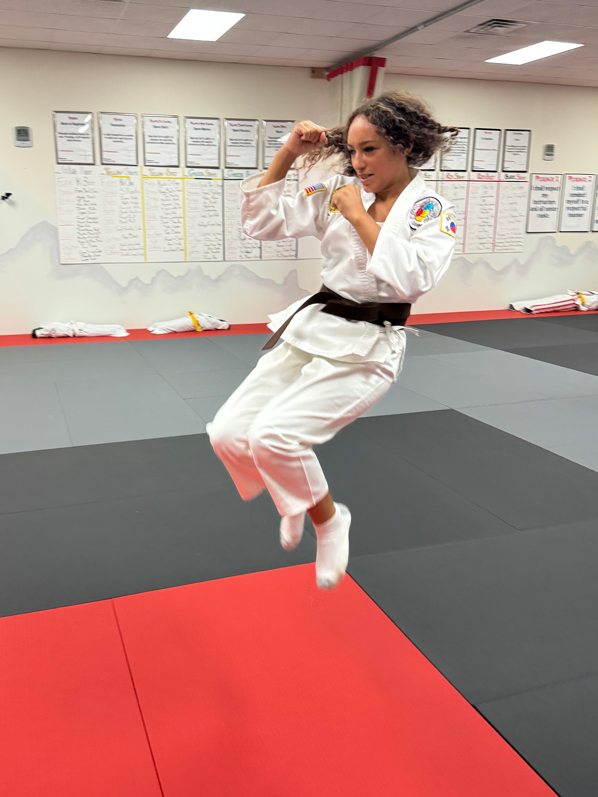 Jump kicks